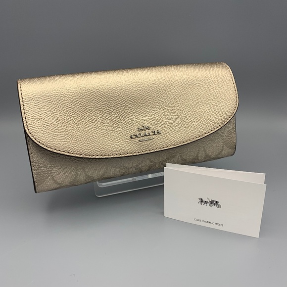 Coach Handbags - ⚡️ SOLD! NWT COACH Envelope Leather Wallet